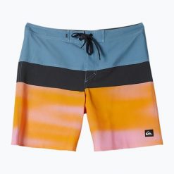 Szorty kąpielowe męskie Quiksilver Surfsilk Panel 18". Brązowe kąpielówki męskie Quiksilver, m, bez wzorów, do pływania. Za 149.99 zł.