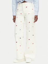 Tommy Jeans Jeansy Claire DW0DW23042 Kremowy Wide Leg. Białe jeansy damskie Tommy Jeans. Za 569.99 zł.