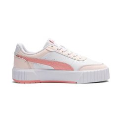 Sneakersy damscy Puma Carina Mia. Białe obuwie sportowe damskie Puma, bez wzorów. Za 355.50 zł.