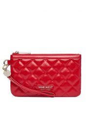 Nine West Torebka LILLA1 Czerwony. Czerwone torebki do ręki damskie Nine West, bez wzorów, ze skóry, wizytowe, bez dodatków. Za 99.99 zł.