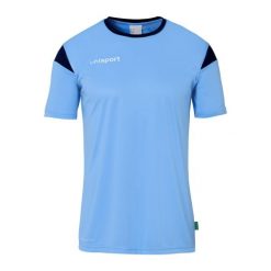 Koszulka Uhlsport Squad 27. Niebieskie koszulki sportowe męskie Uhlsport, m, bez wzorów, bez kołnierzyka, bez ramiączek, do piłki nożnej. Za 122.50 zł.