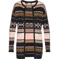 Kardigan bonprix czarno-kamienisto-jasnoróżowy. Kardigany damskie marki KALENJI. Za 69.99 zł.