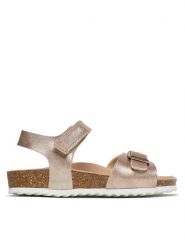 Geox Sandały J Adriel Girl J028MC000BJC8124 M Różowy. Czerwone sandały dziewczęce Geox, ze skóry, bez zapięcia. Za 119.99 zł.