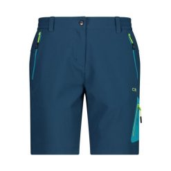Bermudy damskie turystyczne CMP 33T5486. Niebieskie szorty sportowe damskie CMP, xl, bez wzorów, sportowe, trekkingowe. W wyprzedaży za 188.99 zł.