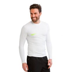 Koszulka z długim rękawem Jobe Sports Rash Guard. Białe bluzki z długim rękawem męskie JOBE, bez wzorów, ze skóry, bez kołnierzyka. Za 199.00 zł.