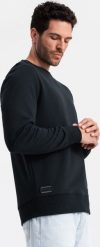 Ombre Nierozpinana męska bawełniana dresowa bluza BASIC czarna V9 OM-SSBN-0159 XXL. Czarne bluzy męskie Ombre, m, bez wzorów, z bawełny, bez kaptura. Za 139.99 zł.