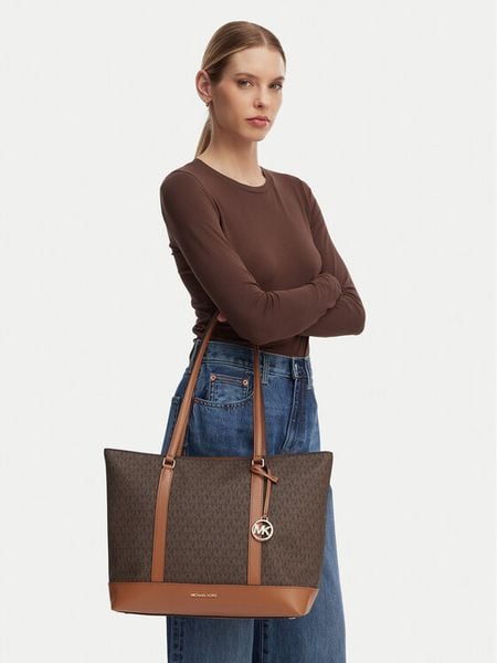 MICHAEL Michael Kors Torebka 30S6G3PT3B Brązowy. Brązowe torebki do ręki damskie MICHAEL Michael Kors, bez wzorów, bez dodatków. Za 1,159.00 zł.