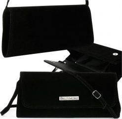 Beltimore Czarna Damska Torebka Kopertówka wieczorowa Beltimore W65. Czarne kopertówki damskie Beltimore, bez wzorów, wizytowe, bez dodatków. Za 87.99 zł.