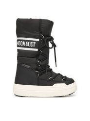 Moon Boot Śniegowce Jr Park Tube Lace wp 80D3440130 S Czarny. Czarne buty zimowe dziewczęce Moon Boot, ze skóry, bez zapięcia. Za 669.99 zł.