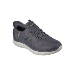 Buty SKECHERS SLIP-INS: SUMMITS Szary. Szare buty sportowe męskie Skechers, z materiału, bez zapięcia. Za 329.99 zł.
