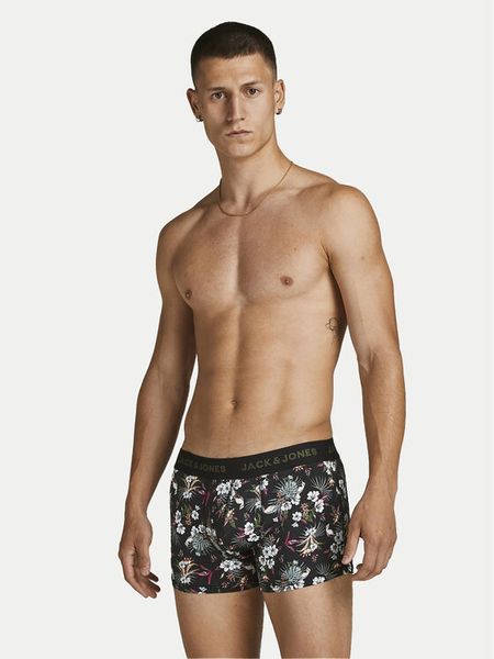 Jack & Jones Komplet bokserek Flower 12194284 Czarny. Czarne bokserki męskie Jack & Jones, m, bez wzorów, z syntetyku. Za 119.99 zł.