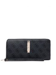Guess Portfel Yvonne Logo Slg SWSG23 78146 Szary ciemny. Szare portfele damskie Guess, z aplikacjami, ze skóry. Za 294.99 zł.
