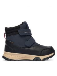 Tommy Hilfiger Śniegowce Velcro Bootie T1X5-34134-1592 S Czarny. Czarne buty zimowe chłopięce Tommy Hilfiger, bez wzorów, ze skóry, bez zapięcia. Za 409.99 zł.