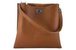 Shopperka skórzana BARBERINI'S j. brązowa 714-12. Brązowe torby na ramię damskie Barberinis, bez wzorów, ze skóry, biznesowe, duże, bez dodatków. Za 366.99 zł.