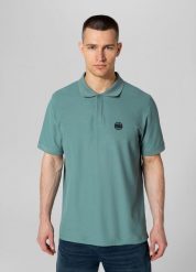 Koszulka męska Pitbull Polo Pique Rockey. Czerwone koszulki polo męskie PITBULL, na lato, m, bez wzorów, z bawełny, bez ramiączek. Za 129.99 zł.