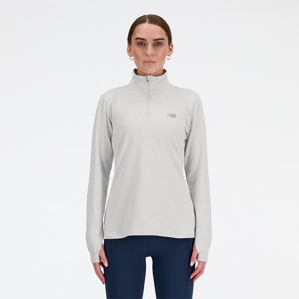 Bluza damska New Balance WT41150AHH – szara. Szare bluzy damskie New Balance, m, bez wzorów, z materiału, bez kaptura. Za 249.99 zł.
