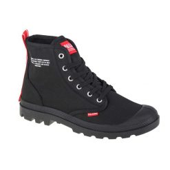 Buty sportowe Sneakersy unisex, Palladium Pampa Hi Dare. Czarne obuwie sportowe damskie Palladium, bez wzorów, z materiału, trekkingowe. Za 379.99 zł.