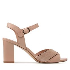 Sandały Lasocki. Brązowe sandały damskie Lasocki, bez wzorów, bez obcasa, na słupku, bez zapięcia. Za 229.99 zł.