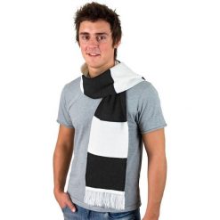 Zimowy Szalik Z Grubej Dzianiny Męskiej. Czarne szaliki męskie RESULT, na zimę, bez wzorów, z dzianiny. Za 29.99 zł.