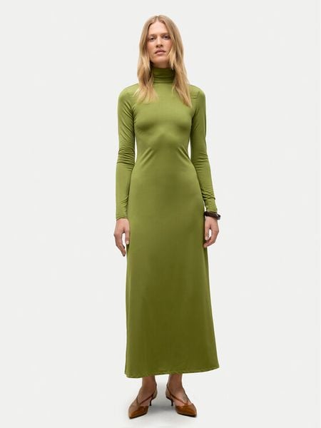 Vero Moda Sukienka codzienna Udita 10336491 Zielony Regular Fit. Zielone sukienki damskie Vero Moda, na co dzień, s, bez wzorów, z syntetyku, bez kołnierzyka, bez ramiączek, proste. Za 229.99 zł.