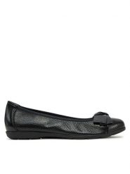 Caprice Baleriny 9-22153-42 Czarny. Czarne baleriny damskie Caprice, bez wzorów, ze skóry, bez obcasa. Za 286.99 zł.
