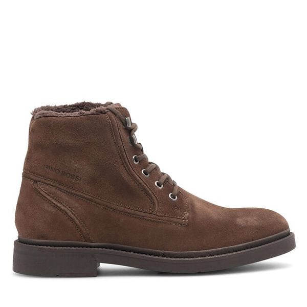 Trzewiki GINO ROSSI. Brązowe botki męskie Gino Rossi, bez wzorów, bez zapięcia. Za 299.99 zł.