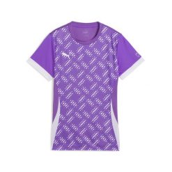Damska koszulka do padla z grafiką INDIVIDUAL PUMA Purple Glimmer White. Białe koszulki sportowe damskie Puma, l, bez wzorów, bez kołnierzyka, bez ramiączek. W wyprzedaży za 133.45 zł.