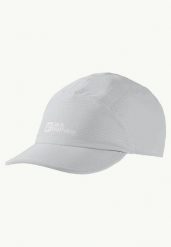 JACK WOLFSKIN Czapka z daszkiem damska Prelight Chill Cap cool grey. Szare czapki i kapelusze damskie Jack Wolfskin, bez wzorów, z elastanu. Za 90.20 zł.