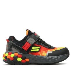 Sneakersy Skechers. Czarne półbuty chłopięce Skechers, bez wzorów, bez zapięcia. Za 219.99 zł.