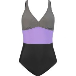 Kostium kąpielowy bonprix oliwkowo-czarny. Czarne kostiumy jednoczęściowe damskie bonprix. Za 59.99 zł.