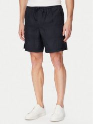 BOSS Szorty materiałowe Sandrew 50559371 Granatowy Regular Fit. Niebieskie szorty męskie Boss, m, bez wzorów, z bawełny. Za 599.99 zł.