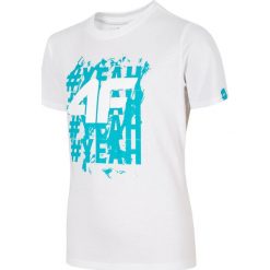 T-shirt chłopięcy (98-116) JTSM104 - biały. T-shirty dla chłopców marki 4F JUNIOR. Za 34.99 zł.