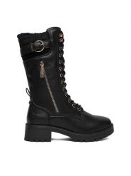 Beverly Hills Polo Club Kozaki CEO-WS17139-01 Czarny. Czarne kozaki damskie Beverly Hills Polo Club, z materiału, bez obcasa, na płaskiej podeszwie. Za 319.99 zł.