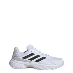 Buty CourtJam Control 3 Tennis. Białe buty sportowe męskie Adidas, z materiału, bez zapięcia, tenisowe. Za 419.00 zł.