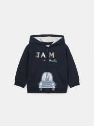 Mayoral Bluza 2475 Granatowy Regular Fit. Niebieskie bluzy dla chłopców Mayoral, bez wzorów, z syntetyku, bez ramiączek, bez kaptura. Za 69.99 zł.