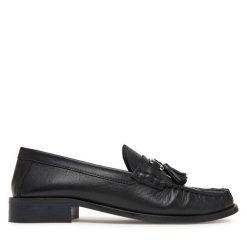 Mokasyny GINO ROSSI. Czarne mokasyny damskie Gino Rossi. Za 349.99 zł.