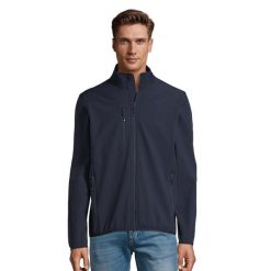 Męska Kurtka Radian Soft Shell. Niebieskie kurtki sportowe męskie SOL'S, l, bez wzorów, z puchu, trekkingowe. Za 181.99 zł.