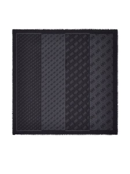 Guess Chusta AW5526 VIS03 Szary. Szare czapki i kapelusze damskie Guess, z aplikacjami. Za 194.99 zł.
