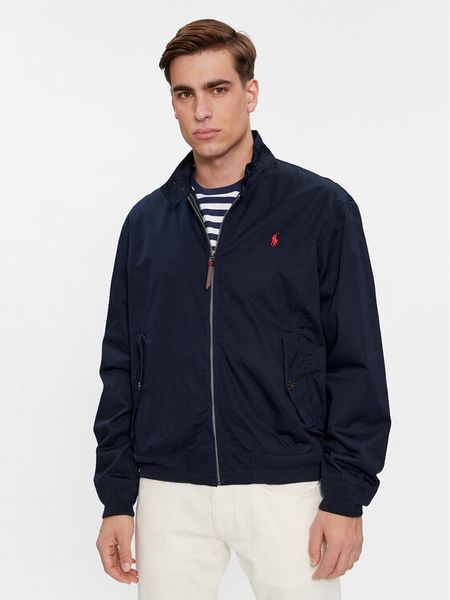 Polo Ralph Lauren Kurtka bomber 710923261002 Granatowy Regular Fit. Niebieskie kurtki męskie Polo Ralph Lauren, m, bez wzorów, z bawełny, bez kaptura. Za 1,189.00 zł.