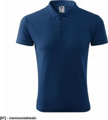 MALFINI Pique Polo 203 - ADLER - Koszulka polo męska, 200 g/m - ciemnoniebieski S. Niebieskie koszulki polo męskie Malfini, m, bez wzorów, bez ramiączek. Za 37.72 zł.