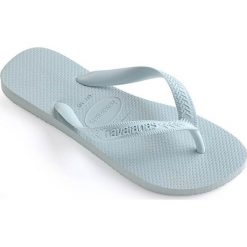Havaianas - Japonki. Niebieskie klapki damskie Havaianas, bez wzorów, z materiału, bez obcasa, bez zapięcia. W wyprzedaży za 49.90 zł.