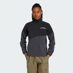 Kurtka Terrex Multi Climawarm Fleece. Czarne kurtki damskie Adidas, m, bez wzorów, z polaru, bez kaptura. Za 329.00 zł.