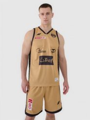 4F Koszulka meczowa replika domowa z sezonu 2024/25 męska 4F x PLK - Trefl Sopot - multikolor XL. Czarne koszulki sportowe męskie 4f, m, z aplikacjami, z dzianiny, bez kołnierzyka, bez ramiączek, na fitness i siłownię. Za 219.99 zł.