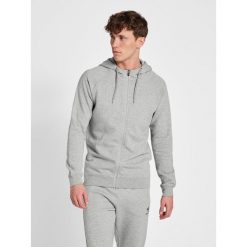 Bluza z kapturem i zamkiem błyskawicznym Hummel Red Heavy. Szare bluzy męskie Hummel, m, bez wzorów, z bawełny, z kapturem. Za 218.20 zł.