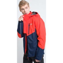Kurtka narciarska męska KUMN009z - granatowy melanż. Niebieskie kurtki snowboardowe męskie 4f, melanż, z materiału. W wyprzedaży za 499.99 zł.