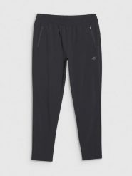 4F Spodnie treningowe szybkoschnące męskie - czarne XL. Czarne spodnie sportowe męskie 4f, m, bez wzorów, z dresówki, na fitness i siłownię. Za 179.99 zł.