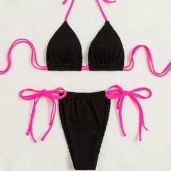 Strój kąpielowy dwuczęściowy wiązany na lato Shanae. Bikini damskie Intica, na lato, l, bez wzorów. Za 129.00 zł.