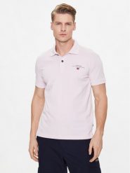 Napapijri Polo Elbas NP0A4GDL Różowy Regular Fit. Czerwone koszulki polo męskie Napapijri, m, bez wzorów, z bawełny, bez ramiączek. Za 299.99 zł.