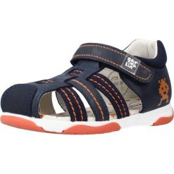 Sandały GARVALIN 212607 Niebieski. Niebieskie sandały męskie Garvalin, ze skóry, bez zapięcia. Za 135.99 zł.
