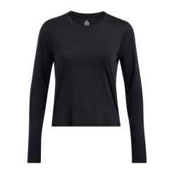 Longsleeve do biegania damski Under Armour Launch. Czarne koszulki sportowe damskie Under Armour, xs, bez wzorów, sportowe, bez kołnierzyka. W wyprzedaży za 174.60 zł.